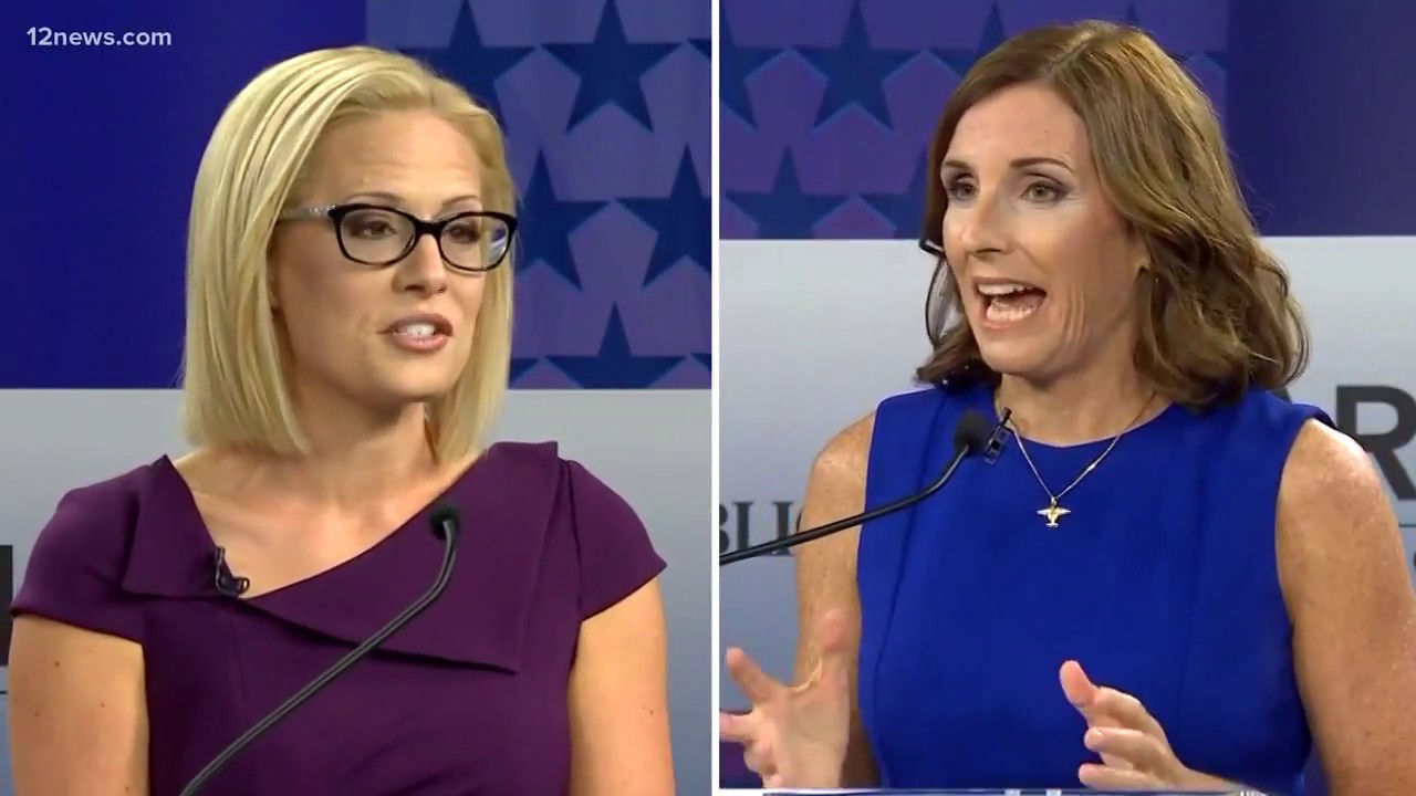 U.S. Senate candidates Martha McSally and Kyrsten Sinema debate