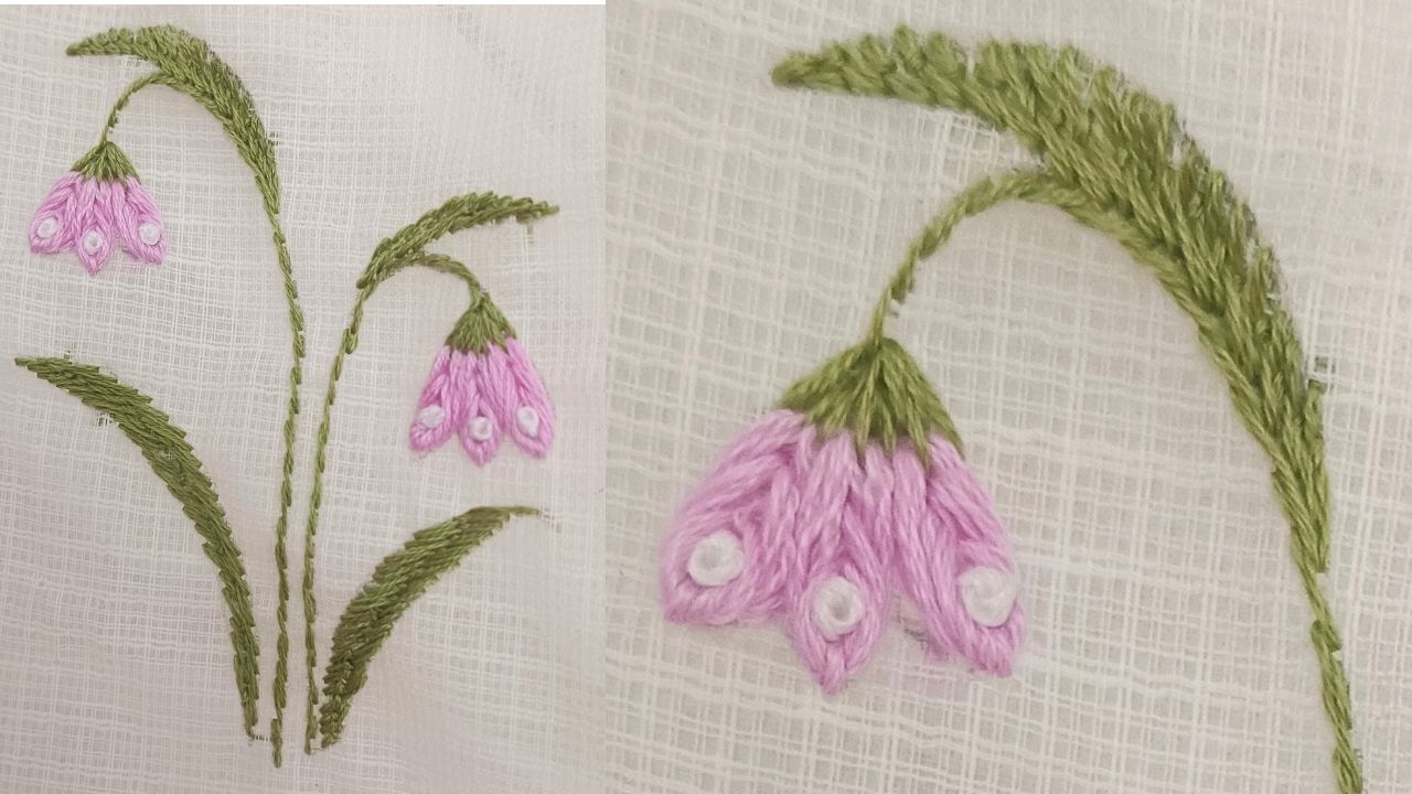 Hand Embroidery  Tutorial For Beginners| Fancy Flower  Pattern
