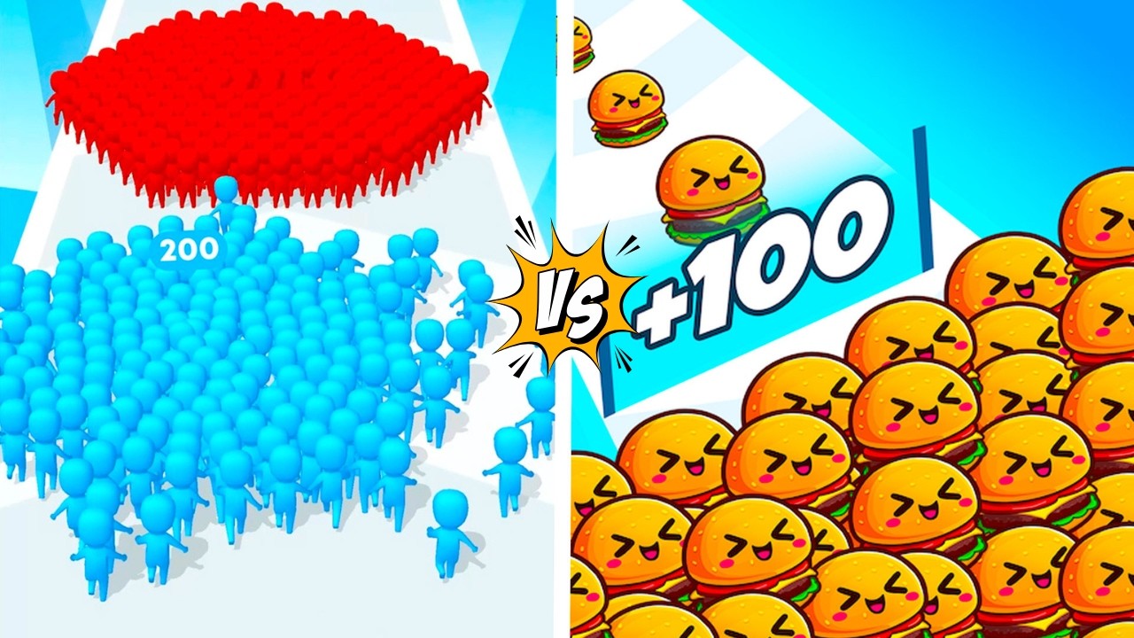 Food Run Explosion! 💥 Vs Count Masters Level 999 | Max Multiplier & High Score Gameplay!