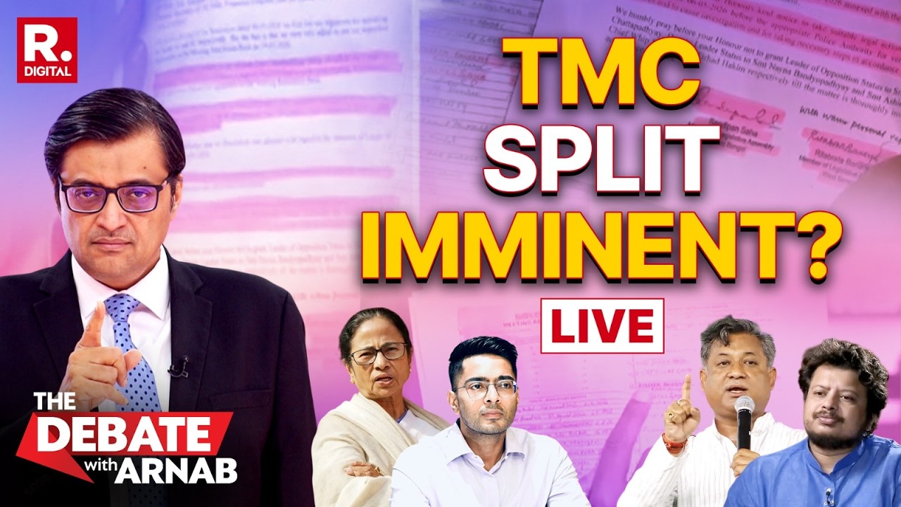 Debate With Arnab LIVE: 22 TMC MLAs Breaking Away, Mamata Stares At Split