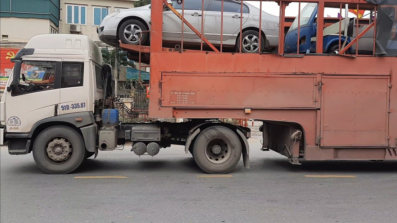 TRUCK IN VIETNAM | xe container chở ô tô, xe bồn bê tông, xe đầu kéo, các loại xe ❤