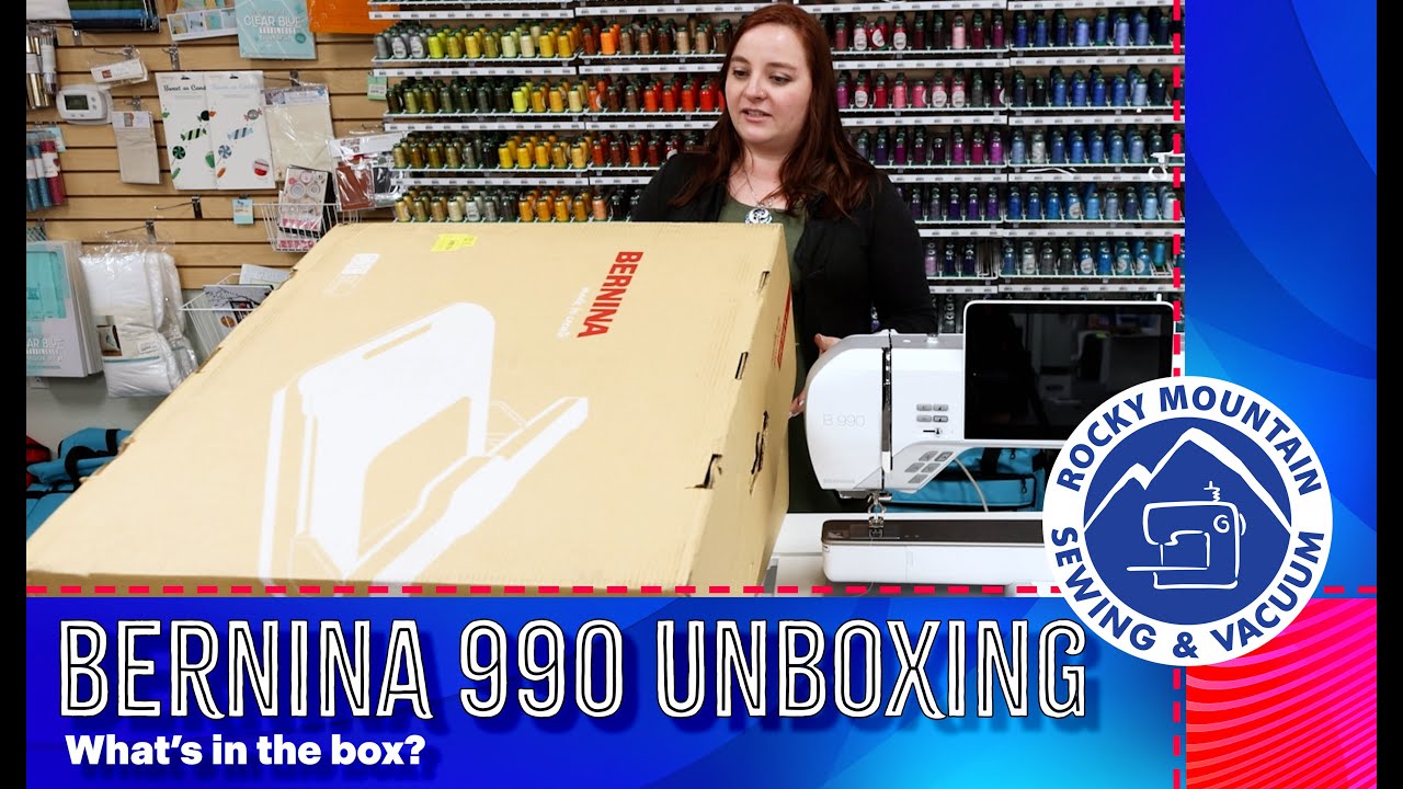 Распаковываем НОВУЮ швейно-вышивальную машину Bernina 990!