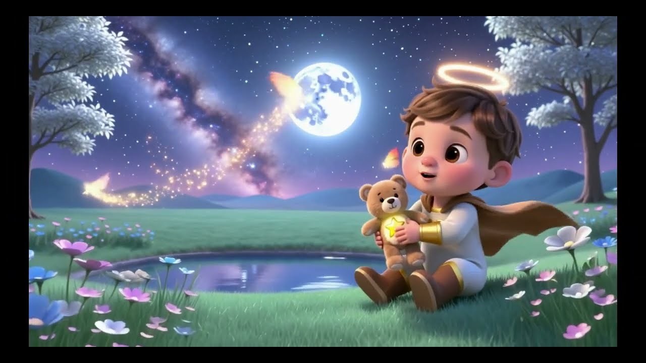 Berceuse pour Dormir Bébé 😴 | Noah & Lina sous la Lune Magique 🌙😴