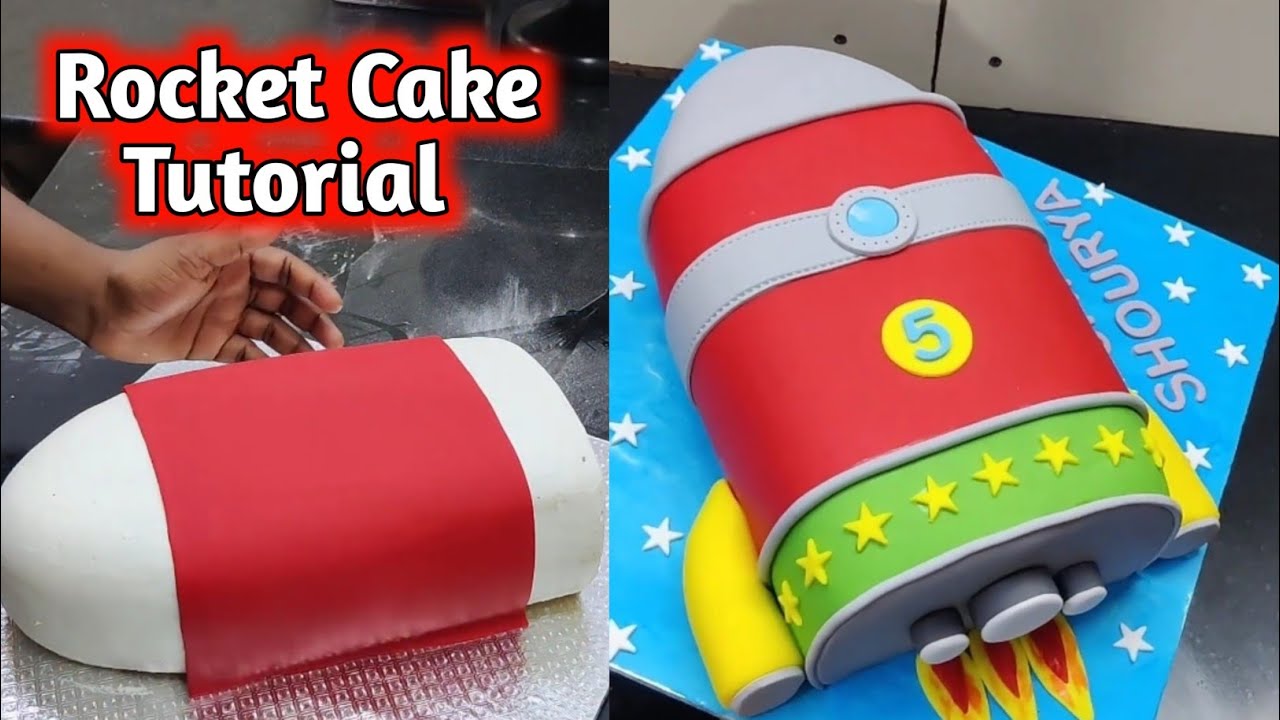 How To Make A Rocket Ship Cake | Rocket Cake Design | Rocket Cake Tutorial