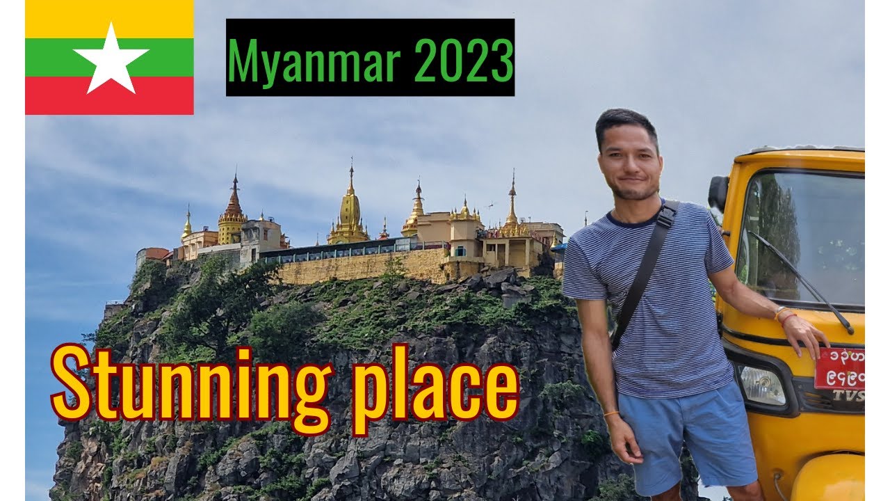 🇲🇲 Исследуем скрытую жемчужину горы Попа. 3-часовая поездка на этом жёлтом тук-туке была веселой.