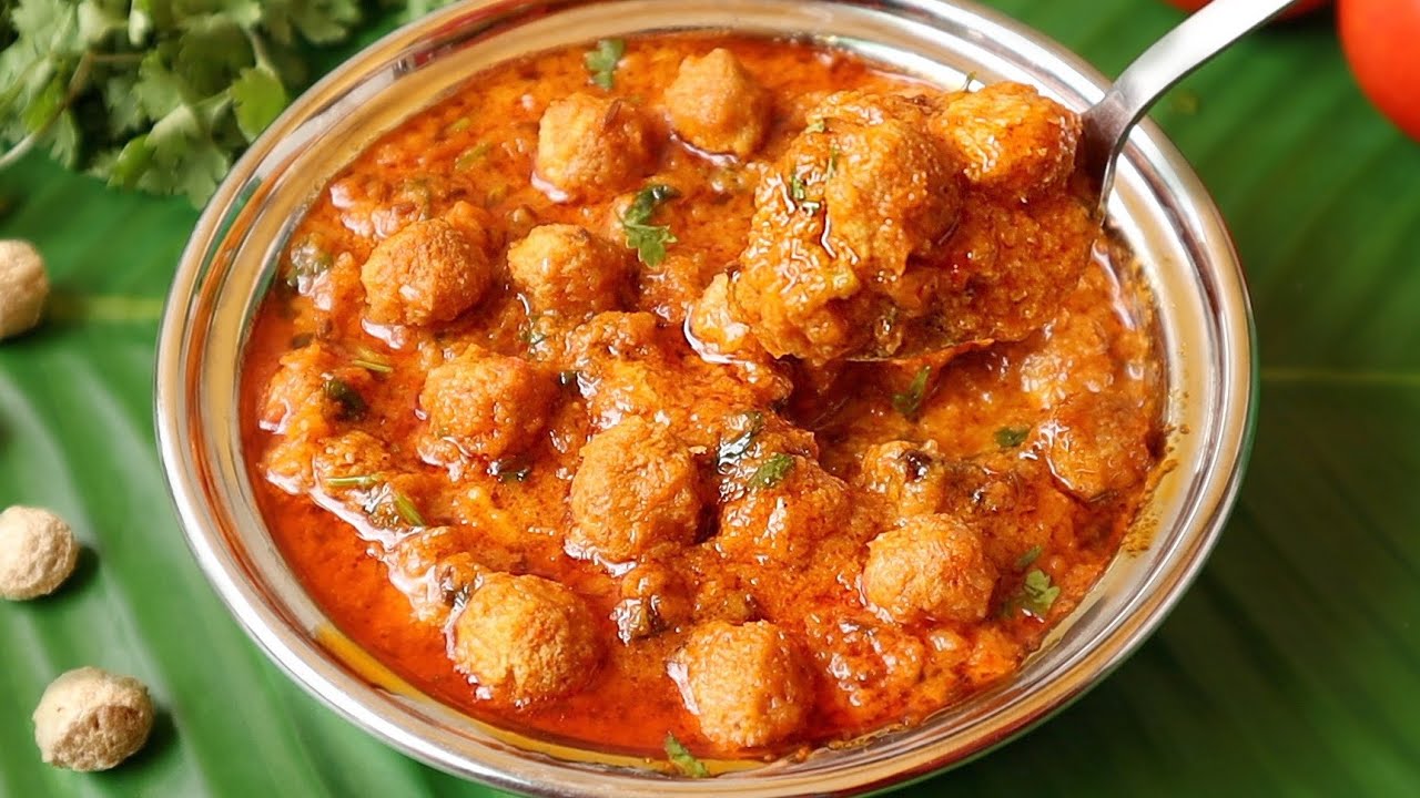 మటన్ కంటే టేస్టీగా మిల్ మేకర్ మసాలా కర్రీ 😋రైస్ చపాతీ లోకి సూపర్ ఉంటుంది |  Soya Chunks Curry Telugu