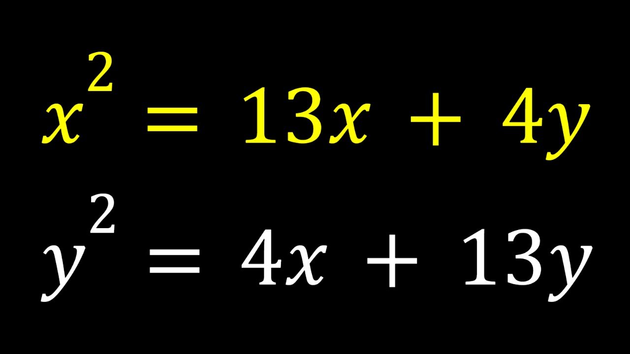 Solving a Symmetrical System in Two Ways