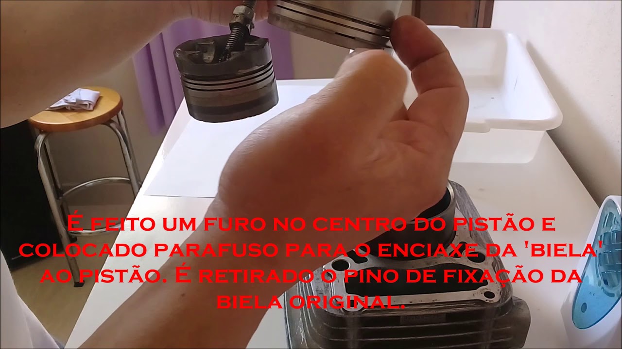 Motor Stirling Gamma - pistão 125cc preparado.