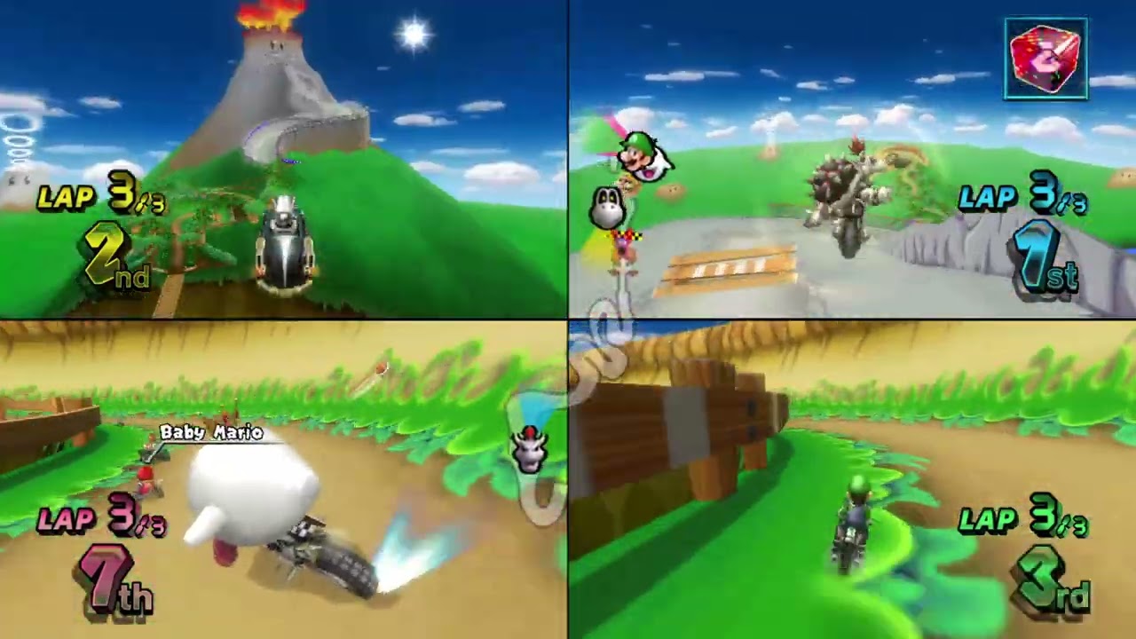 Mario Kart Wii ✦ 4 Players #555 Lightning Cup 150cc