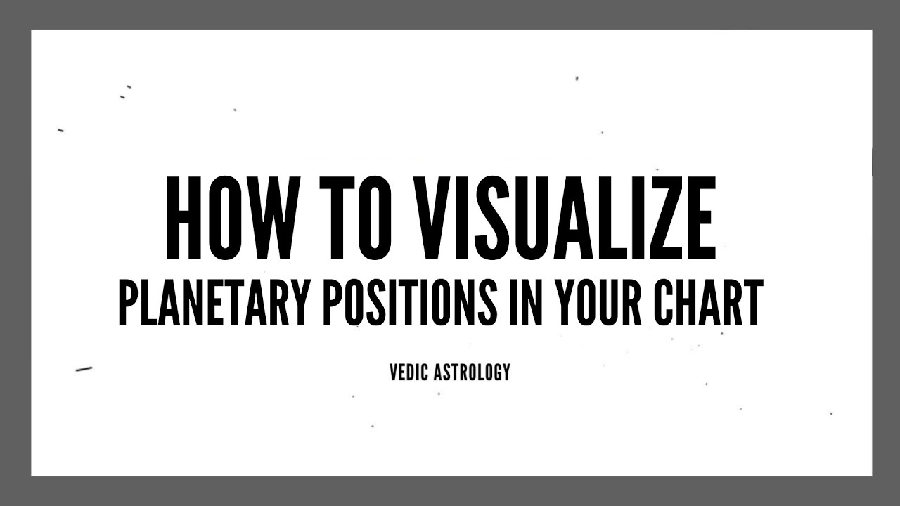 How to VISUALIZE planetary positions in your birth chart (with example)