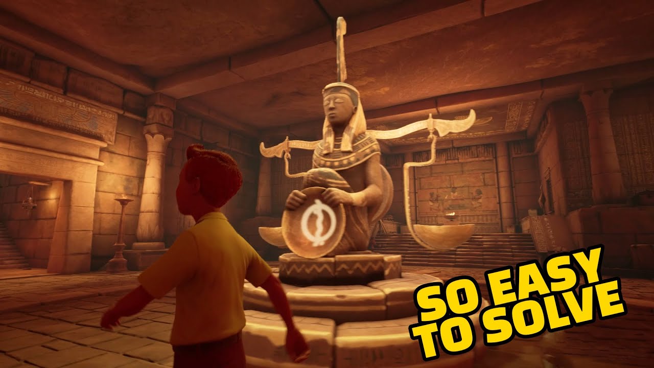How to Activate the Kih-Oskh Statue The weighing of The Soul - Tintin Reporter Cigars of the Pharaoh