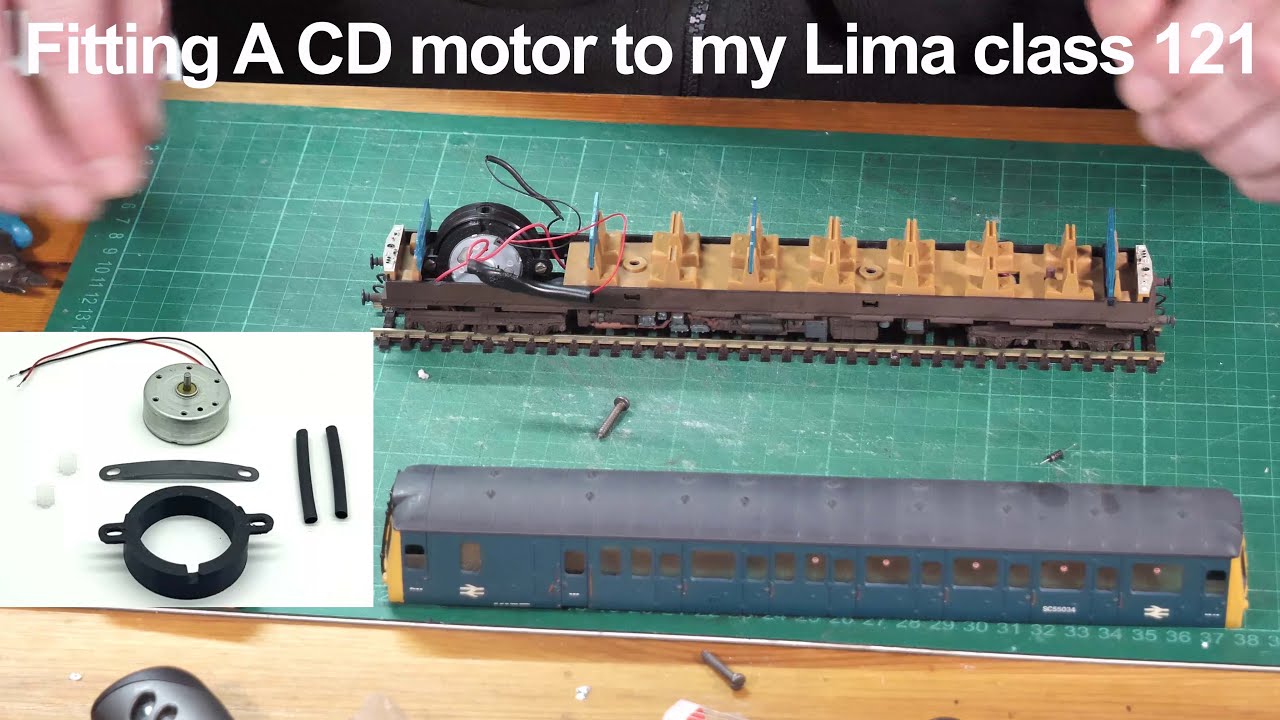 Lima Class 121 fitting a CD motor to replace the 3 pole noisy Lima motor