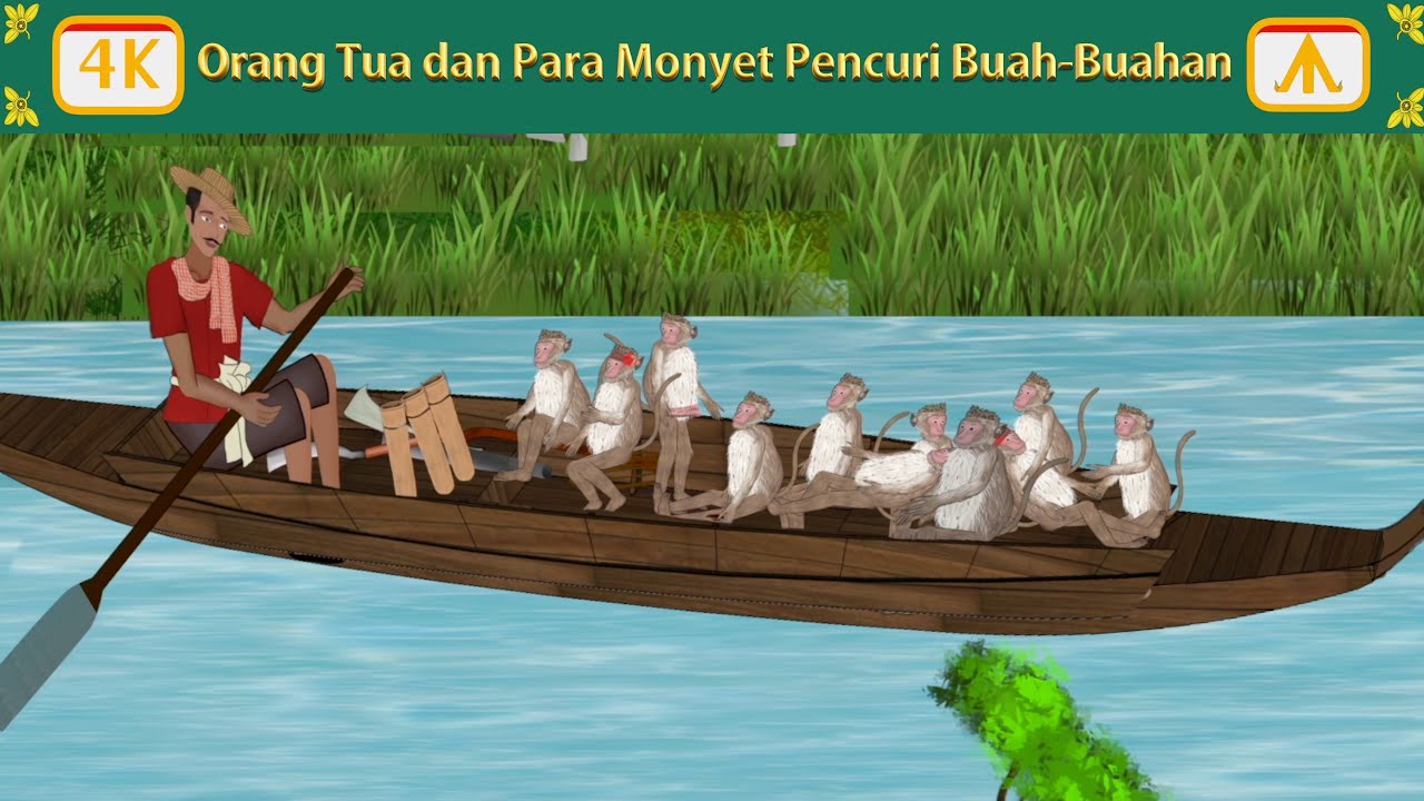 Orang Tua dan Para Monyet Pencuri Buah Buahan | Airplane Tales Indonesian