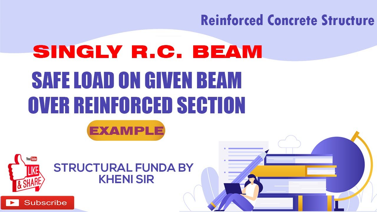 Ex 05 | ANALYSIS OF SINGLY BEAM | OVER REINFORCED | SAFE LOAD CALCULATION ON BEAM
