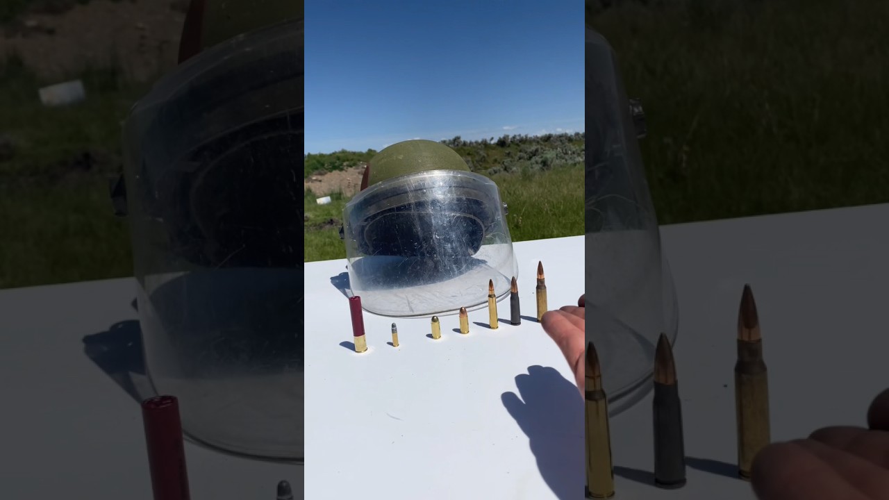 How Bulletproof Is a Face Shield?  #civtac #pistol #army