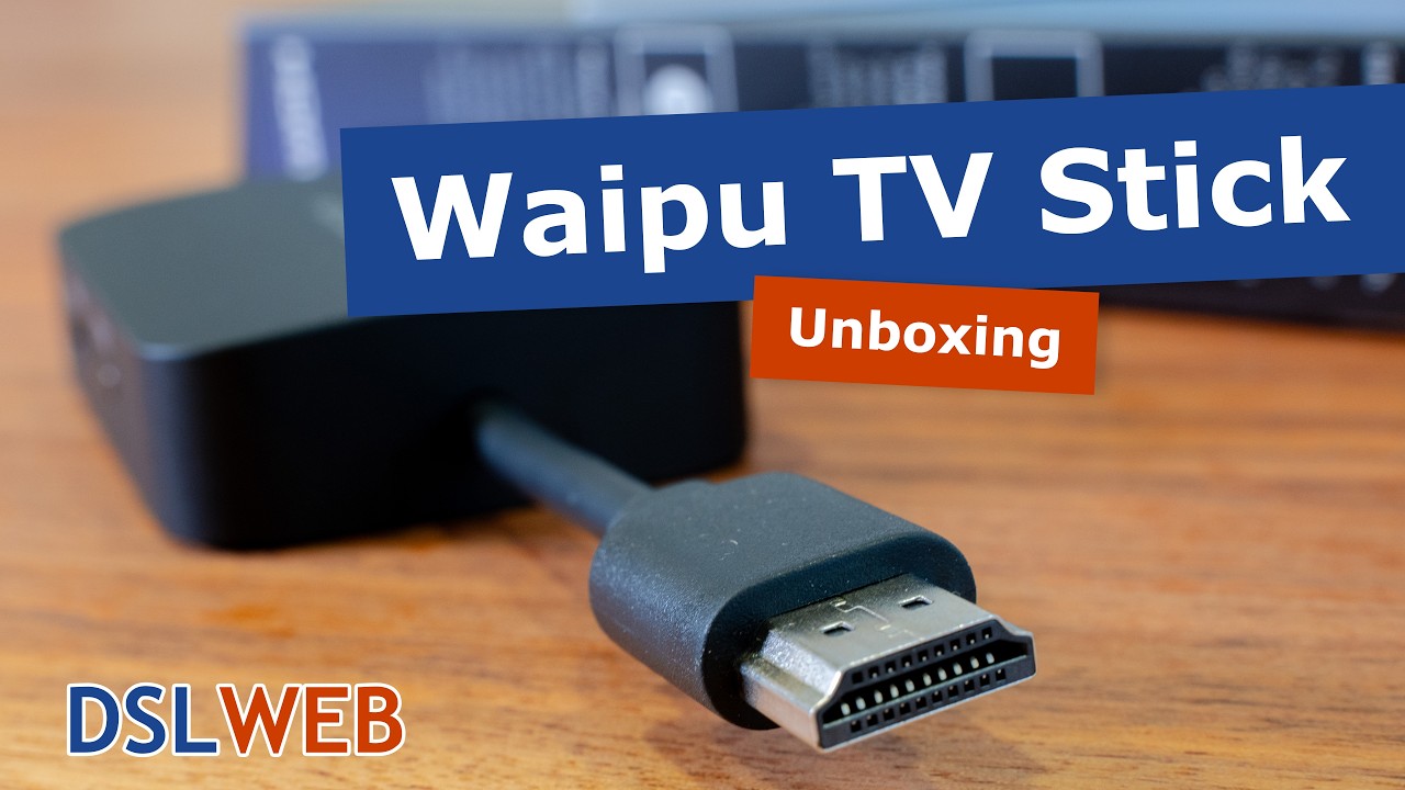 Waipu TV Stick Unboxing - Geräteansicht & Lieferumfang