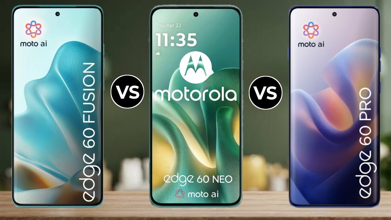 Moto Edge 60 Pro Vs Moto Edge 60 Neo Vs Vs Moto Edge 60 Fusion