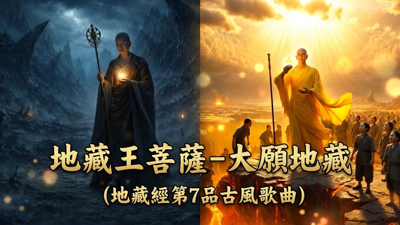 大願地藏#大願地藏#地藏菩薩#佛系音樂#心靈療癒#輪迴與救贖#國風/宗教音樂#正能量#佛曲 #佛教 #地藏菩薩 #佛教歌曲 # Ksitigarbha #佛曲 #心灵疗愈