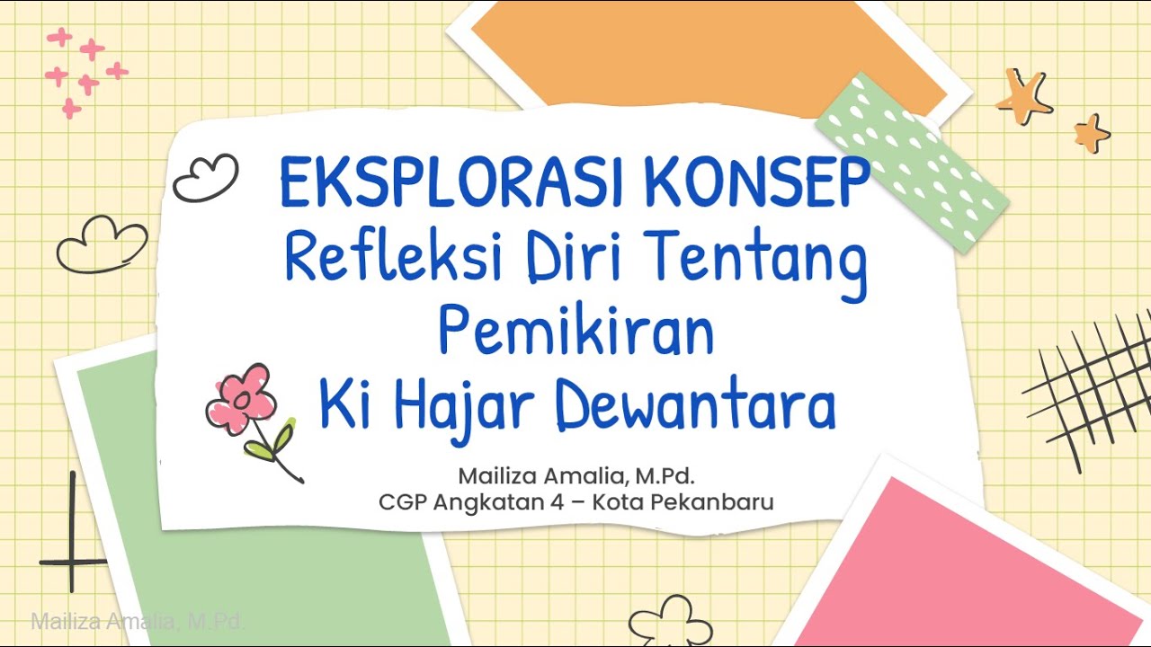 Tugas Modul 1 CGP | 1.1.a.4. Eksplorasi Konsep - Refleksi Diri Tentang Pemikiran Ki Hadjar Dewantara