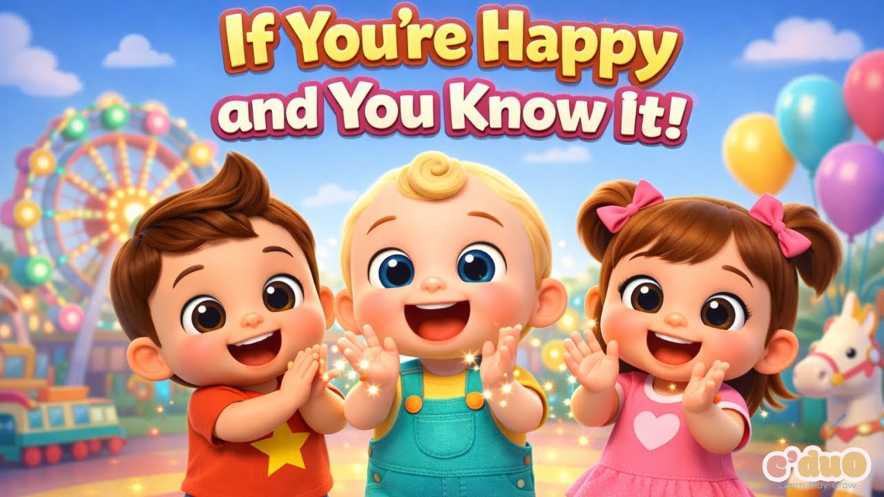 If You’re Happy and You Know It 👏 | Fun Action Song for Kids