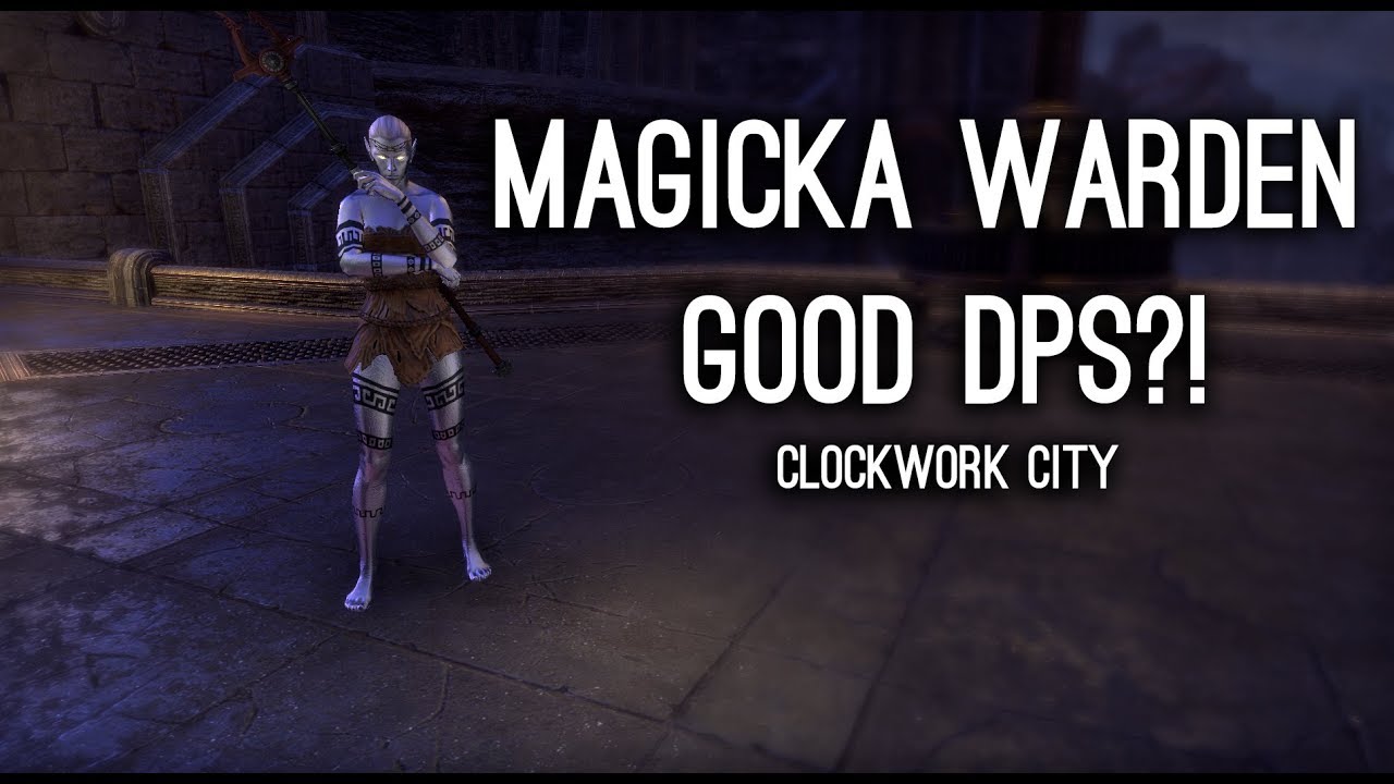 Magicka Warden good DPS?! Target Dummy DPS Tests - Clockwork City