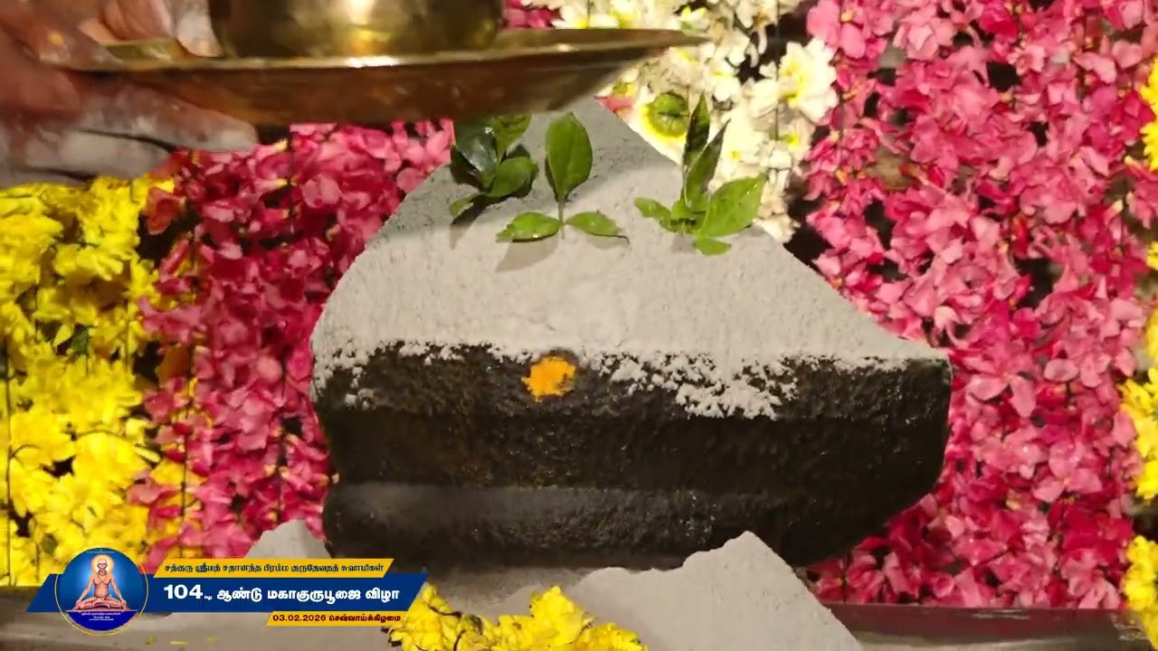 அபிஷேகம் ஸ்ரீமத் சதானந்த  சுவாமிகள்104 வது மகா குருபூஜை விழா 03 .02.2026 #sadhanandhaswamigal
