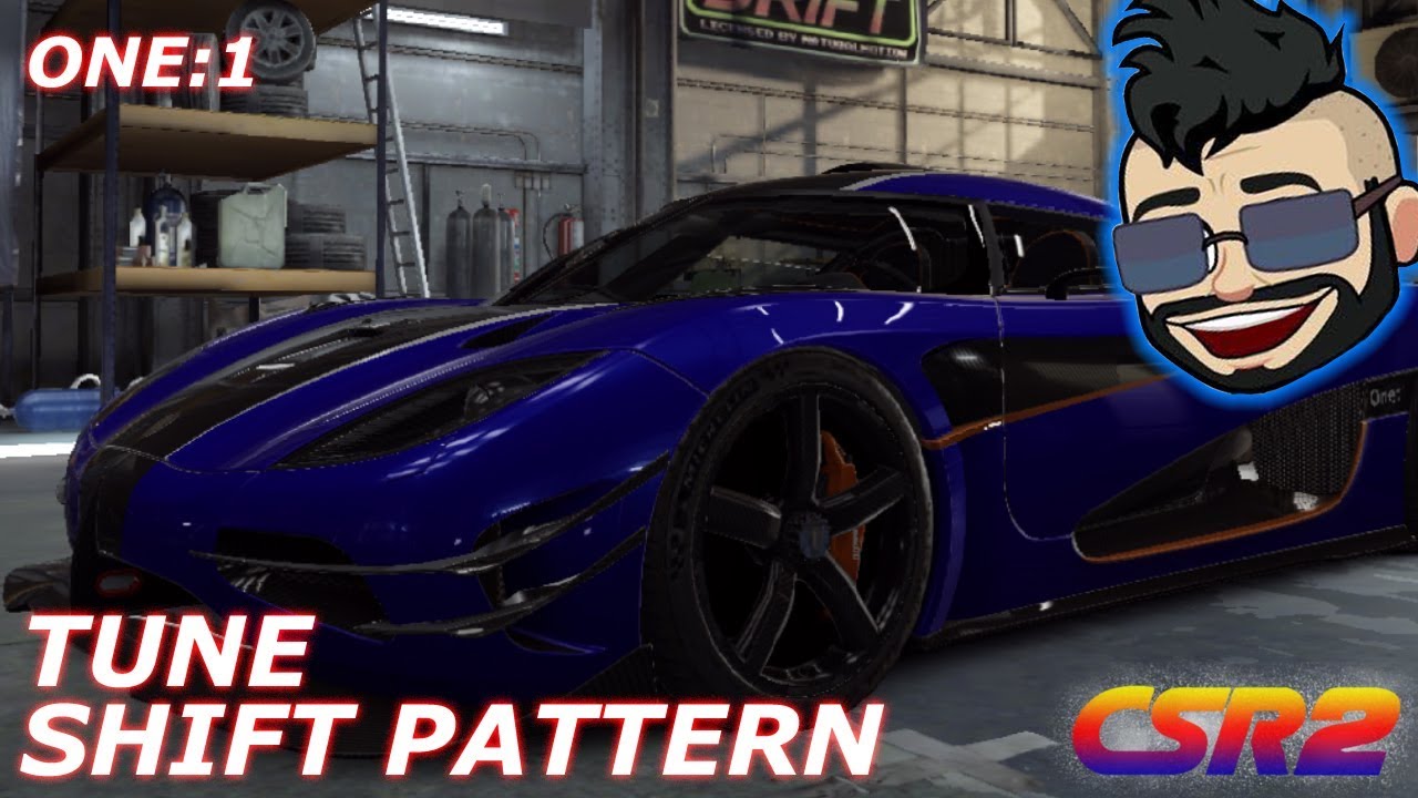 CSR2 - Koenigsegg one:1 - Shift pattern + setup