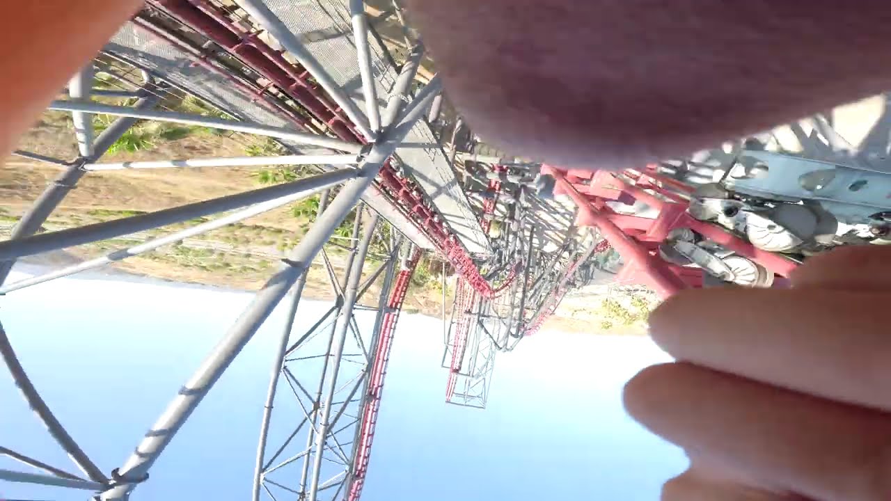 X2: On-Ride Hypersmooth 5.0 Back Row Left Side POV 4D Coaster at Six Flags Magic Mountain in CA 2025