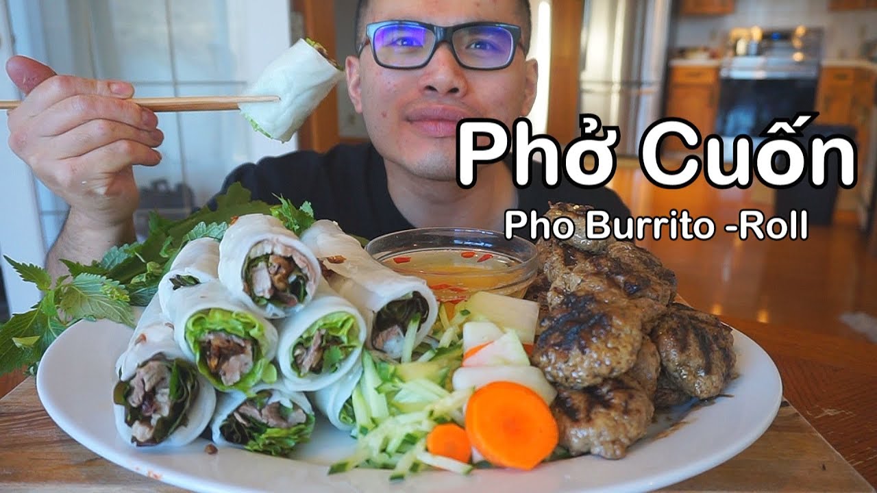 How to make Phở Cuốn - PHO BURRITO -ROLL