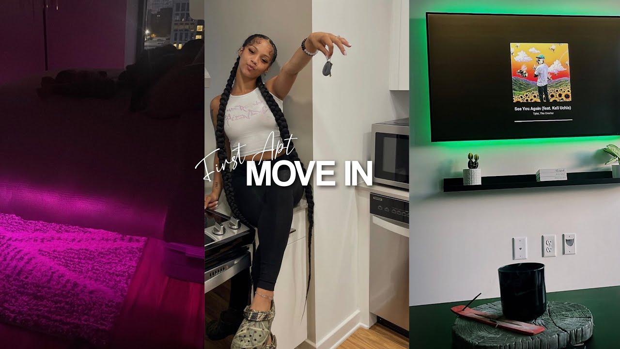 COLLEGE MOVE-IN DAY | MY very FIRST Apartment | 10-HR Road Trip |GEORGIA STATE UNIVERSITY|BREYONNA J