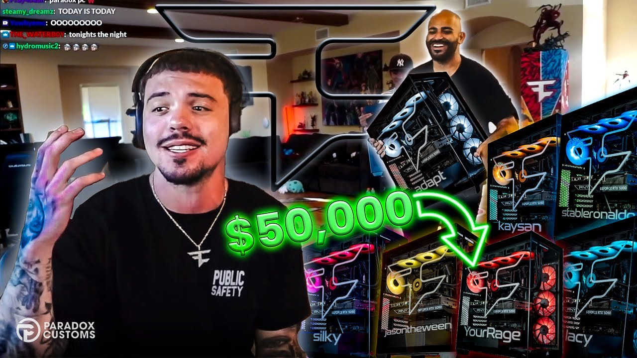 Мы собрали ДЕСЯТЬ ПК стоимостью 5000 долларов для FaZe Clan!