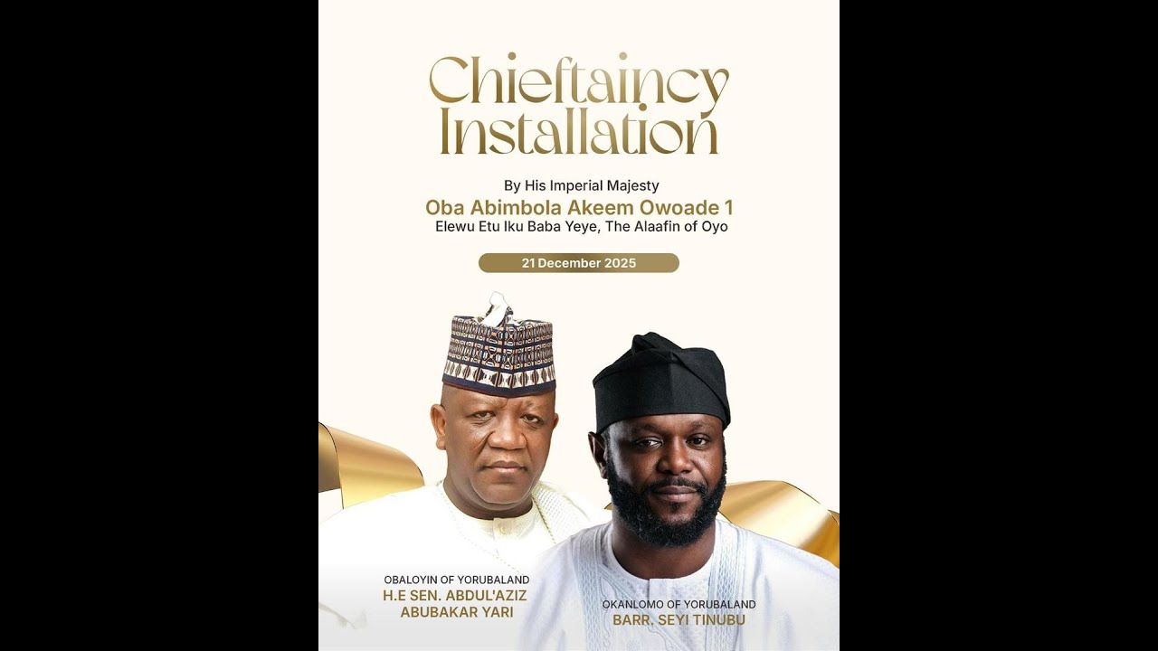 H.E. Sen Yari & Barr. Seyi Tinubu Coronation Event 2025.