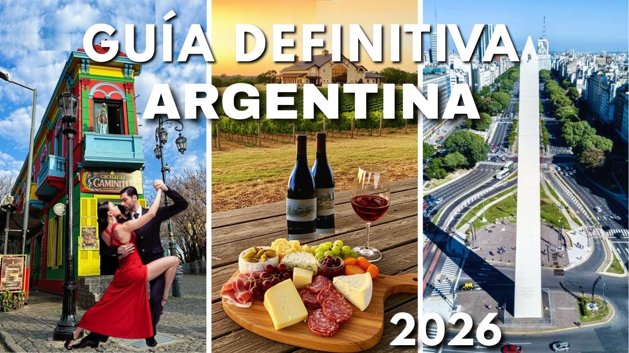 Viajar a ARGENTINA 2026 | Guía Definitiva - Cómo Llegar, Qué Visitar, Qué Comer y más! ✈️