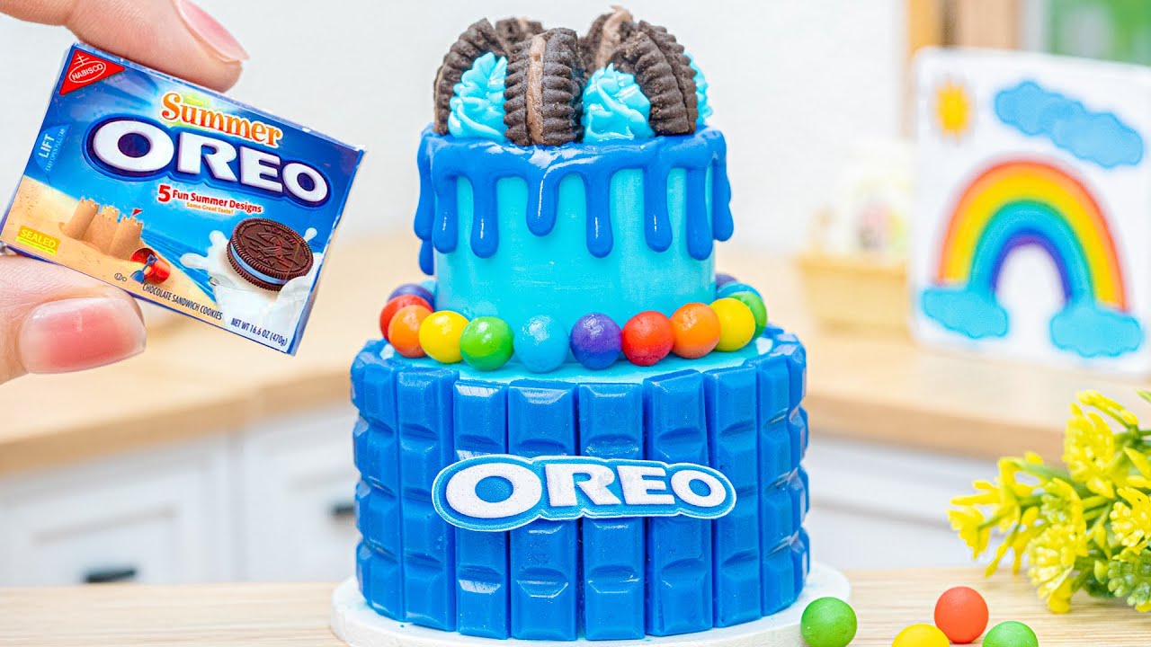 The BEST Miniature OREO Chocolate Cake Decorating | Tiny Chocolate Cake Recipe By Yummy Bakery