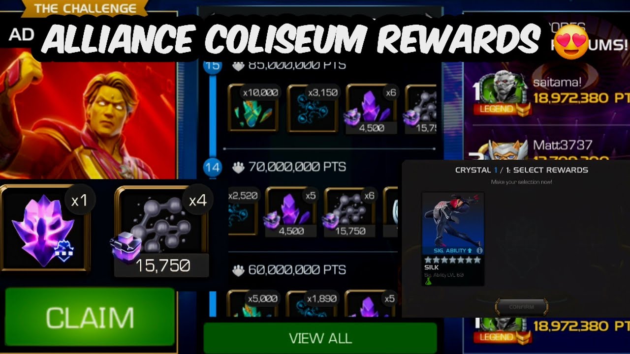 Lets Claim & Open the Alliance Coliseum Rewards 😋 😋 😍 😍
