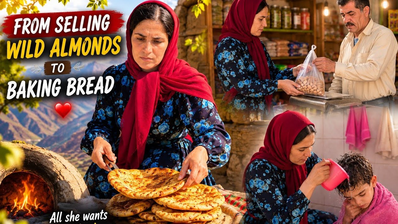 The Real Life of a Nomadic Mother | Shahla Did Everything Just to Bathe Her Son... ❤️🥺