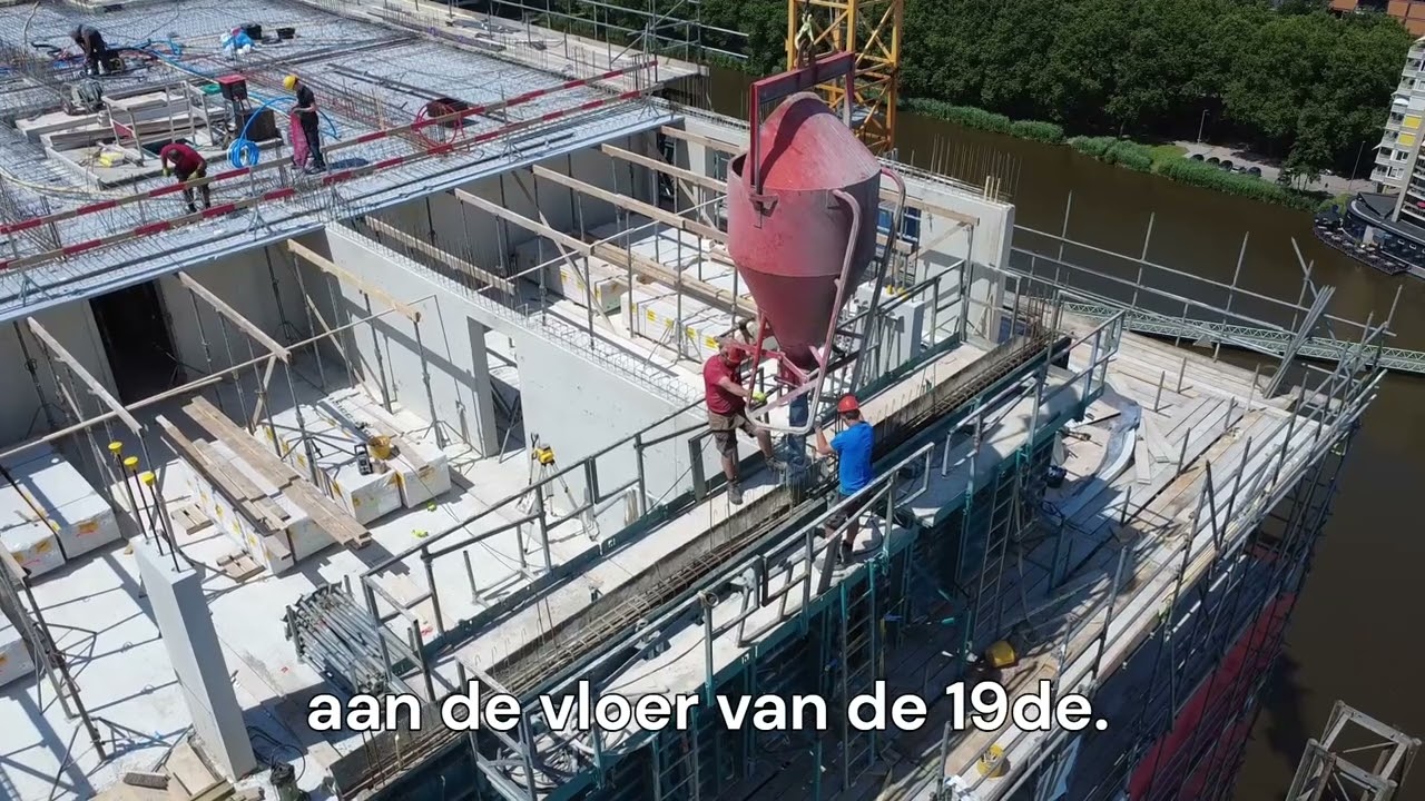 Betonstortend op de 18e