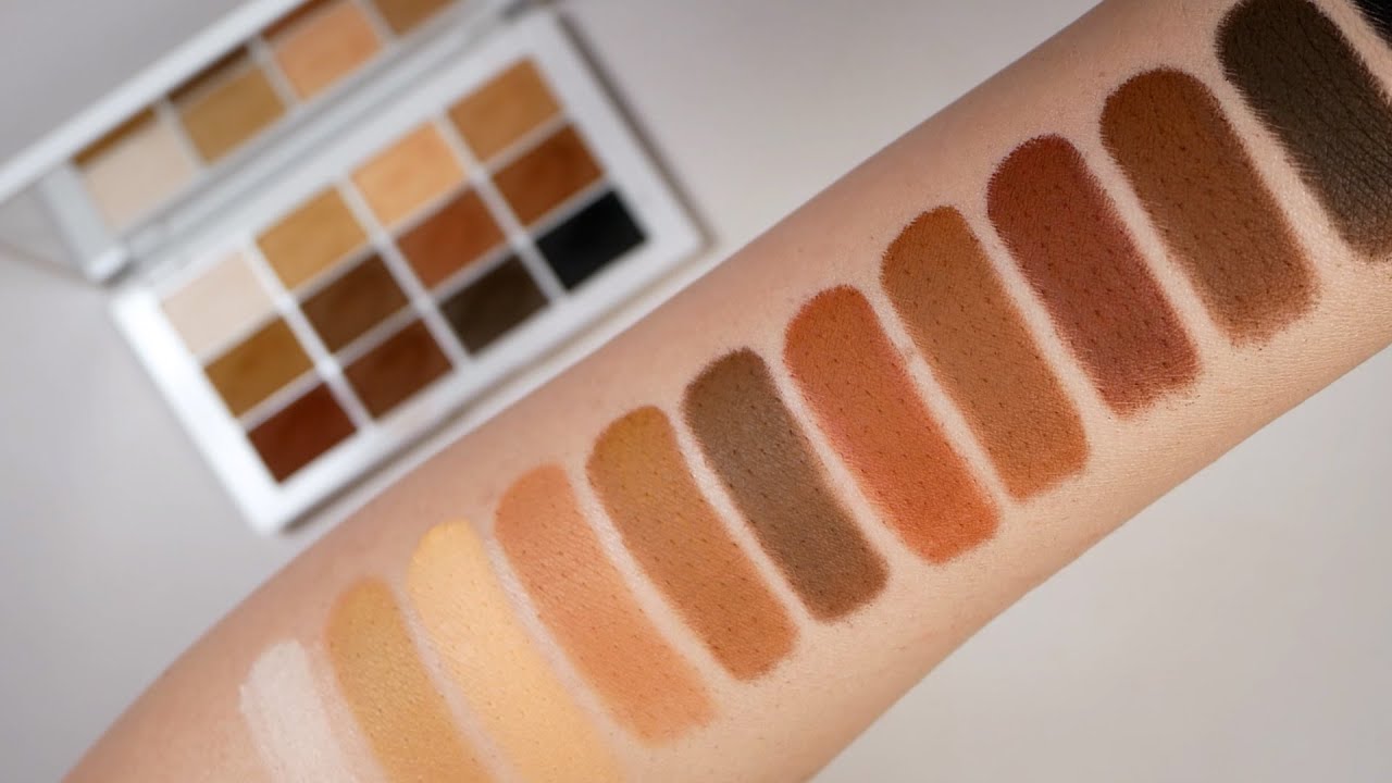 MAKEUP BY MARIO Master Mattes Eyeshadow Palette Swatches