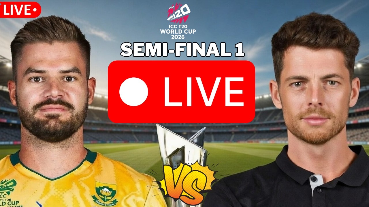 South Africa vs New Zealand 1st Semi Final LIVE | ICC T20 World Cup 2026 Live Score | SA vs NZ Live