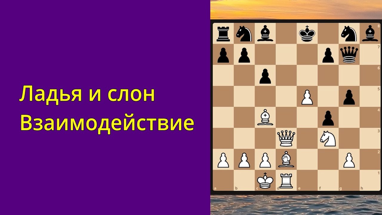Взаимодействие ладьи и слона