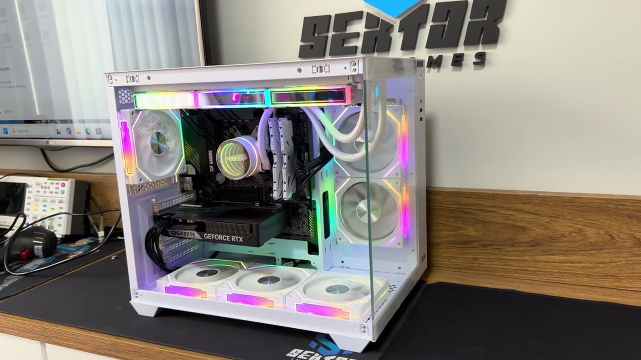 AMD RYZEN 7 5700X + ASUS TUF GAMING B550M-PULS + RTX 5060 TI GIGABYTE + GABINETE REDRAGON