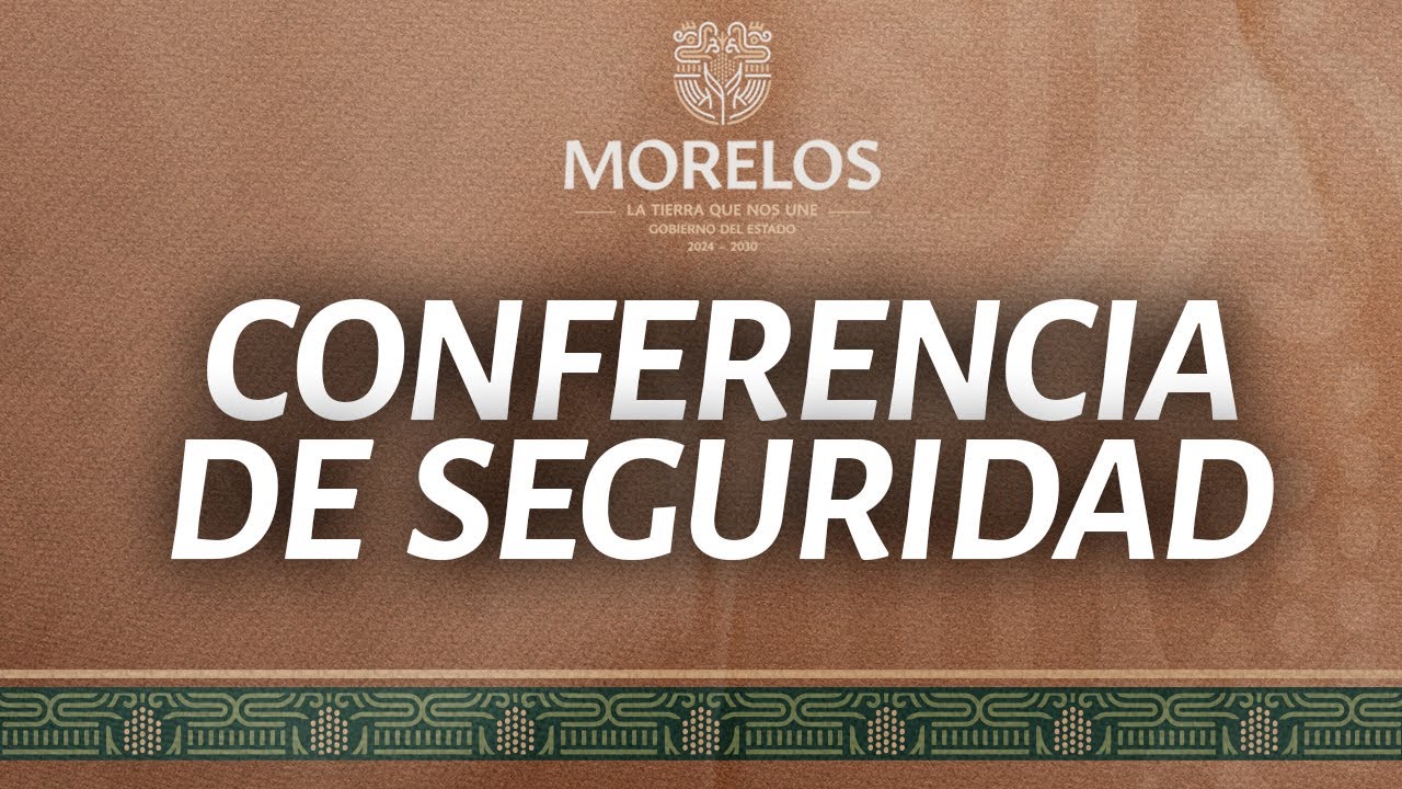 Conferencia de seguridad desde Palacio de Gobierno