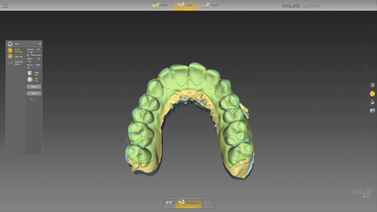Creating a Michigan Splint | inLab CAD SW 19.0
