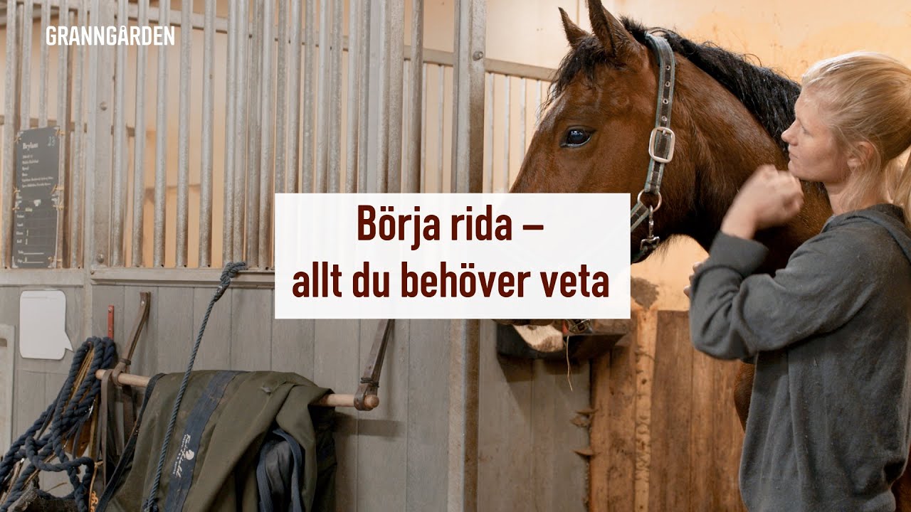B&Ouml;RJA RIDA &ndash; ALLT INF&Ouml;R F&Ouml;RSTA DAGEN P&Aring; RIDSKOLAN