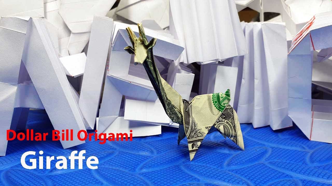 Phong Tran Origami | Dollar Bill Origami | Giraffe - How to make a giraffe easy | Money Origami