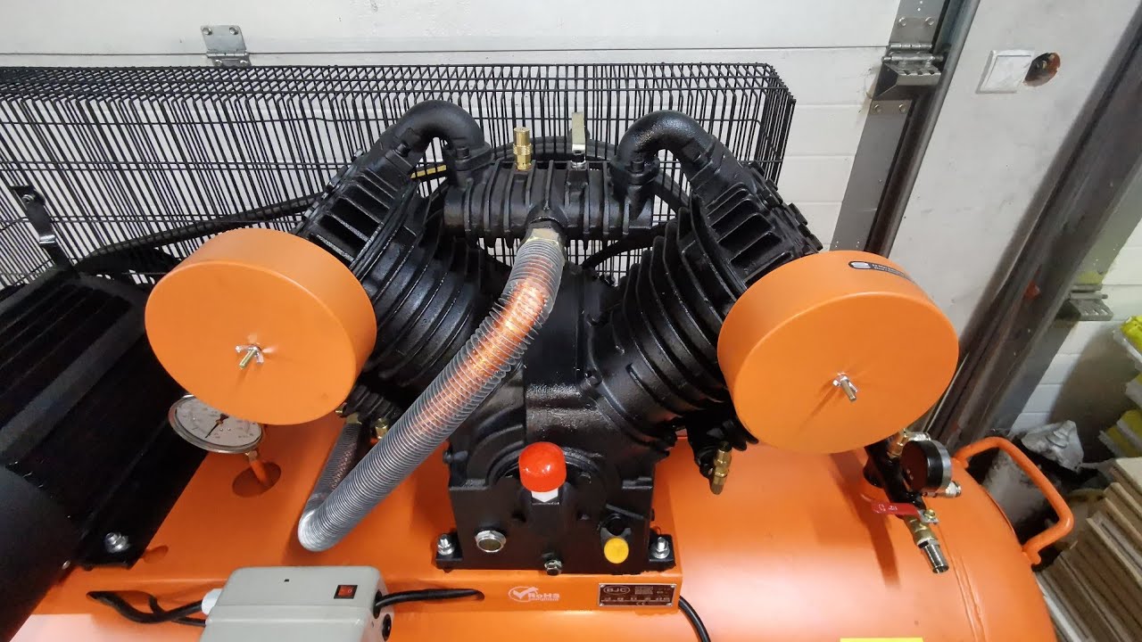 kompresor sprężarka powietrza BJC500 zbiornik 500L mały test