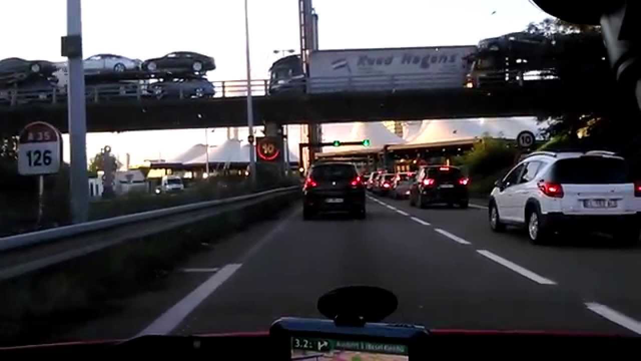 Border Crossing Frankreich Schweiz A35.fr A3.ch Grenze Basel