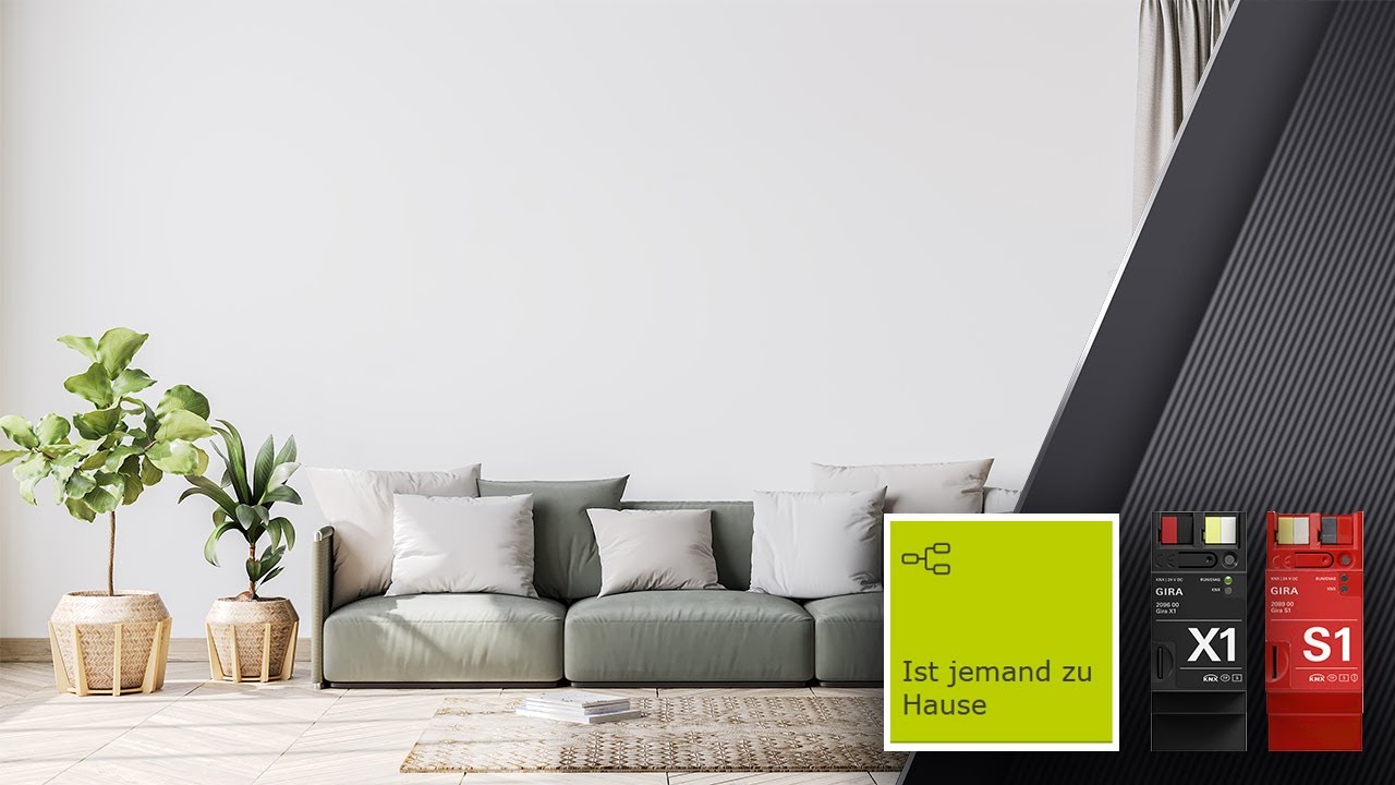 Gira X1 und KNX: Wie stelle ich fest, ob noch jemand zu Hause ist