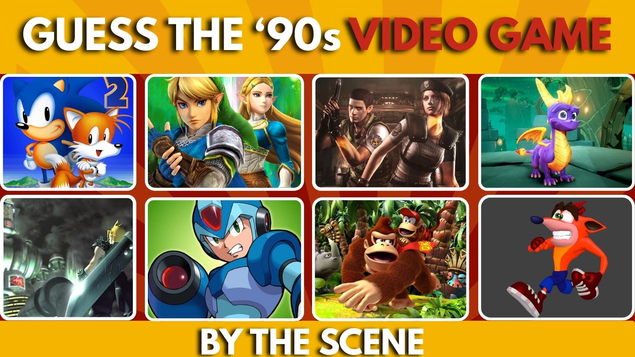 Guess the 90s Video Game by the Scene 🎮 | 50 Iconic Games