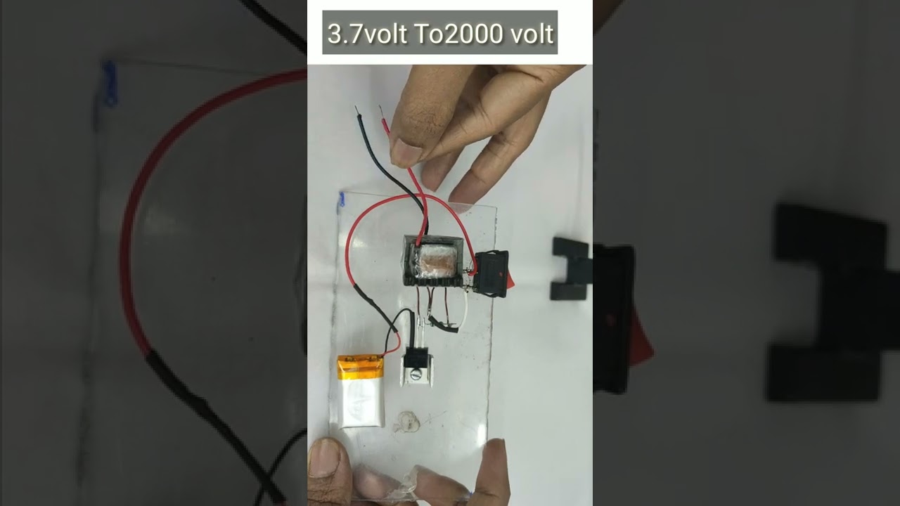 High voltage transformer home made(DIY) #generator!voltage 3.7volt se 2000volt|#shorts